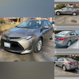 MaxSold Auction: 2018 Toyota Corolla LE, 13,247 kilometres. Vin 2T1BURHE3JC975939. This is from the estate of an older woman who didnt drive far distances. A well cared for vehicle In excellent running condition. A new battery was put in as it had been stored in a garage and not driven the past 8 months.With full tank gas and in a excellent condition!