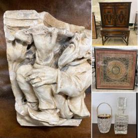 MaxSold Auction: This online auction features items like wall art, vases, decanters, storage chest, lamps, chair, side table, bookends, home decors, figurines, sculpture, mirror, bar stool, storage cabinets, area rug, room divider and much more!