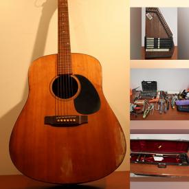 MaxSold Auction: This online auction features instruments such as an autoharp, guitar, erhu and more, tools, karaoke microphones, Nintendo Wii, Bionaire humidifier, speakers, car amplifier, Samsung speaker system and other electronics, tools, Spectar snowblower, Dewalt drill, Japanese tea set, steel drum, music books and much more!