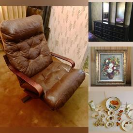 MaxSold Auction: This online auction features Original Framed Art, MCM Furniture, Printer, Leather Swivel Chair, Area Rug, Patio Furniture, Bedroom Furniture, Yard Tools, Small Kitchen Appliances, Ladders, Hand Tools, Vintage Doll Clothes and much more!