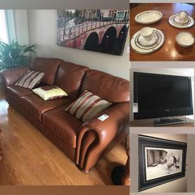 MaxSold Auction: This online auction features 42” Toshiba TV, furniture such as wood side tables, leather sofa, oak dressers, and oak beds, Sony speakers, crystalware, office supplies, kitchenware, small kitchen appliances, lamps, framed wall art, power tools and much more!