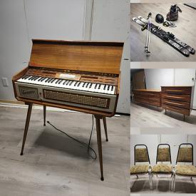 MaxSold Auction: This online auction features crystal ware, cherry wood dressers, student desk, end tables, kitchenware, sports equipment, DVDs and much more!