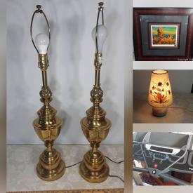 MaxSold Auction: This online auction features Teak Furniture, Stiffel Brass Table Lamps, Treadmill, Indigenous Art, Antique Crock, Power Tool, Outerwear, Art Pottery, Vintage Books, Small Kitchen Appliances, Pressure Washer, Compressor, Combination Safe, Pet Products, Vintage Insulators, and Much, Much, More!!