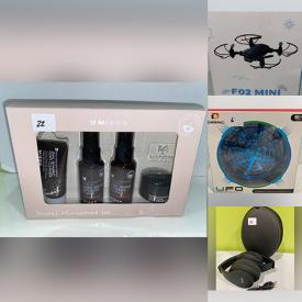 MaxSold Auction: This online auction features new in-box items such as drones, toys, massagers, beauty products & appliances, headphones, wifi cameras and much more!