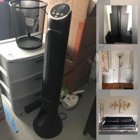 MaxSold Auction: This online auction features as Heaters, Home Décor, Yard Tools, Card Tables, Chair, Side Table, Storage Shelves, Cushion, Printer, Briefcase, Wall Print, Floor Lamp, Mirror, Sofa, Pillows, Rug, Dining Chairs, Flatware, Coffee Pots and much more!