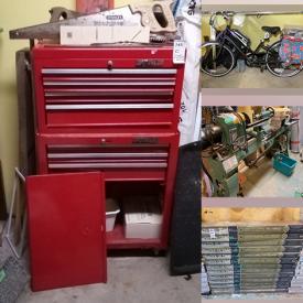 MaxSold Auction: This online auction features furniture such as shelving units, toolbox, folding workhorse, work table and more, tools such as a General International lathe, General bandsaw, drills, bench plane, Simoniz pressure washer, angle grinder and more, laminate flooring, wood pieces, Christmas decor, camping supplies and equipment, vintage jars, pots, gazebo lights, yard tools, Bionx electric bike and much more!