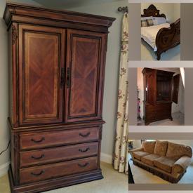 MaxSold Auction: This online auction features desks, beds, bedroom furniture, wall art, vases, decor, lamps, TV much more!