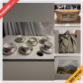 MaxSold Auction: This online auction features signed wall art, fine china, DVDs, Christmas decor, kitchenware, sports equipment, footwear and much more!