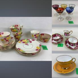 MaxSold Auction: This online auction features Teacup/Saucer Sets, Stemware, Pewter, Silverplate, Vintage Pyrex, Antique Bubble Glass Frames, Vintage Cameras, Vintage Brass, Art Glass, Milk Glass, Vintage Glass Bottles, Board Games, Toys, Cranberry Glass, Soapstone Sculptures, LPs and much more!