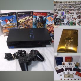 MaxSold Auction: This online auction features sports & non-sports trading cards, comics, shoe miniatures, salt & pepper shakers, Star Wars collectibles, collector plates, pewter spoons, Lladro Bells, coins, milk glass, depression glass, vintage books, puzzles, Legos, toys, stamps, leather jackets, and much more!!