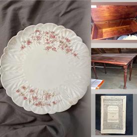 MaxSold Auction: This online auction features Vintage Items such as office tools, trunks, books including classics and text, quilt, furniture and much more!