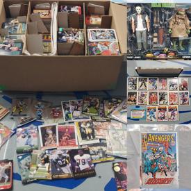 MaxSold Auction: This online auction features hot wheels, sports cards, comic books such as Amazing Spiderman, Star Trek, DC Legends and more!