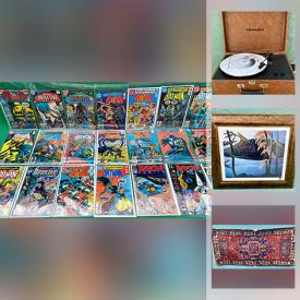 MaxSold Auction: This online auction features vintage comics, framed wall art, antique books, sealed trading cards, costume jewelry, vintage advertising and much more!