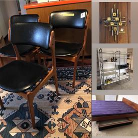 MaxSold Auction: This online auction features MCM Furniture & Wall Art, Modular Shelving, German Figurines, Platform Beds, Jewelry, Upholstery Fabric, Stereo Components, Small Kitchen Appliances, Sports Equipment, BBQ Grill, Patio Furniture, Yard Tools, and Much, Much, More!!
