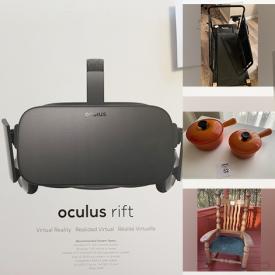 MaxSold Auction: This online auction includes Oculus Rift headset, dog treadmill, vintage lamps, MCM side table, DVDs, home decor, vintage typewriter, kitchenware and more!