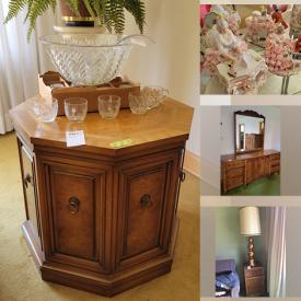 MaxSold Auction: This online auction features curio cabinets, coffee table, leather sofa, China coffee set, Noritake china, kitchen appliances such as deep fryer, grind-o-matic, stereo, Vintage typewriter, office supplies, stationary bike and much more!