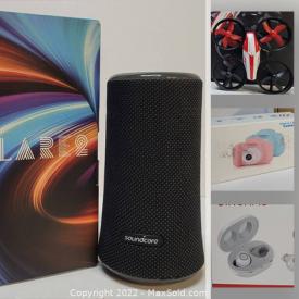 MaxSold Auction: This online auction features New in-box items such as beauty appliances, dash cams, drones, pet products, wireless camera systems, solar lights, massagers, VR headsets, smartwatches and much more!