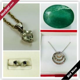 MaxSold Auction: This online auction features precious gemstones and jewelries such as london blue topaz, gleaming raspberry garnets, gorgeous blue diamond earrings, natural and lab made gem, blue diamond, natural peridot necklace and much more!