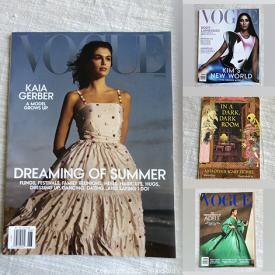 MaxSold Auction: This online auction features Vogue magazines, cookbook, thesaurus, coloring book and more!