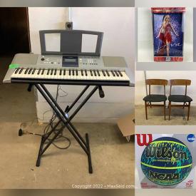 MaxSold Auction: This online auction features Yamaha Keyboard, MCM Teak Furniture, Vintage Rattan, Antique Windows, Pet Products, Librarian Card Catalog, Teacup/Saucer Sets, Vintage Wool Blankets and much more!