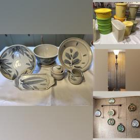 MaxSold Auction: This online auction features collector plates, framed wall art, pottery, glassware, white wicker set, TV stand, side tables, electric fireplace and much more!