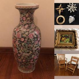 MaxSold Auction: This online auction features Vintage items such as chairs, jewelry, picture frames, silver serving pieces, tins, lamps, hand mirrors, jewelry boxes and much more!