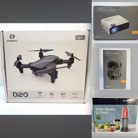 MaxSold Auction: This online auction features small kitchen appliances, outdoor lighting, smart watch, headsets, drones, projectors and much more!