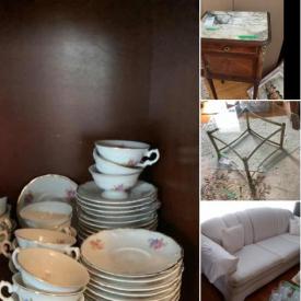 MaxSold Auction: This online auction features items such as Teacups, Saucers, Japanese China, Glass Frilled Vases, Bowls, Cranberry Glass, Vintage Prints, Apollo Grand Piano, rug, Cheese Servers, Glassware, Antique Cabinet, Coffee Table, Vintage Teapots, Coffee Pots, Glasses, Dolls and more!!!