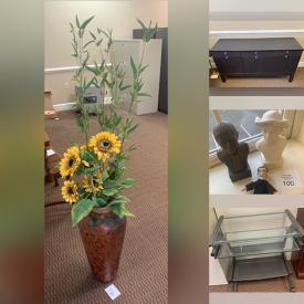 MaxSold Auction: This online auction features computer accessories, wood conference chairs, commercial phone system, faux flower arrangements, office supplies, TV, desk organizers, space heaters, desk chairs, wood file cabinets and much more!