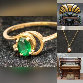 MaxSold Auction: This online auction features Fine Jewelry, Royal Doulton Figurine, Antique Grand Organ, Antique Tools, Stamps, Art Glass, LPs, Power Tools, Sewing Machine, Jewellery Chest, Collectors Spoons and much more!