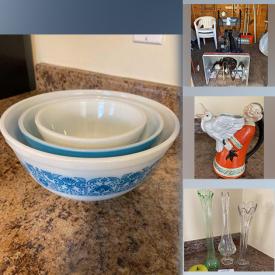 MaxSold Auction: This online auction features Model Ships, Collector Plates, Vintage Tobacciana, Art Glass, Steins, Cookie Jar, Jadeite, Dressers, Yard Art, Patio Chairs and much more!