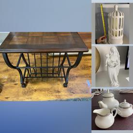 MaxSold Auction: This online auction features kitchen cabinet doors, coats, china teacup, Christmas plates and decor, beanie babies, dresser set, ceramic holder, chandeliers, Pikmi toys, wrought iron table, Danier jacket, Trisha Romance print and much more!