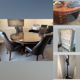 MaxSold Auction: This online auction features furniture such as a dresser, tables, cabinets, dressers, file cabinet and more, CombBind binder system, small kitchen appliances, office items, lamp scale, books, kitchenware and much more!