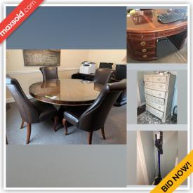 MaxSold Auction: This online auction features furniture such as a dresser, tables, cabinets, dressers, file cabinet and more, CombBind binder system, small kitchen appliances, office items, lamp scale, books, kitchenware and much more!