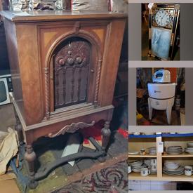 MaxSold Auction: This online auction features furniture such as bedframes, desk, chairs, sofa, hutch, antique dresser, bookcase, dressers and more, kitchenware, cleaning tools, small kitchen appliances, lamps, clocks, linens, accessories, prayer books, garden tools, electronics, foam insulation, clock and much more!