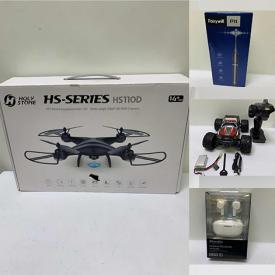 MaxSold Auction: This online auction features Drones, RC Car, LED Lights, Earbuds, Kid's Smartwatches, Pet Products, Massagers, Heated Apparel, Ring Lights, Beauty Appliances and much more!