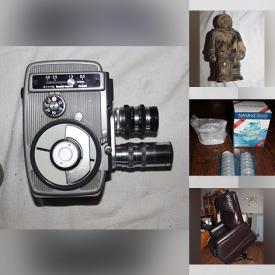 MaxSold Auction: This online auction features framed wall art, Wedgwood, crystalware, books, antique lanterns, vintage cheque writing machine, light fixtures, luggage, NIB patio table, lift chair, marine porthole clock, glassware, Pyrex and much more!