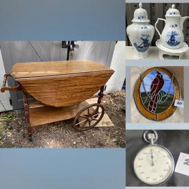 MaxSold Auction: This online auction features coins, board games, puzzles, art glass, metal wall art, pocket watch, costume jewelry, David Winters cottages, toys, yarn, watches, craft supplies, Wilton cake pans, collector plates, studio pottery and much more!