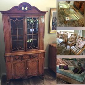 MaxSold Auction: This online auction features items such as China Cabinet,  Buffet, Bamboo Table, Bamboo Chairs, Side Table, Mirror, Canisters, Basket, China Tea Pot, Espresso Set, Saucers, Bowls, Canning Jars, Cups, Saucers, Lamp, Table Stand, Sofa Bed, Paintings, Cushions and much more!