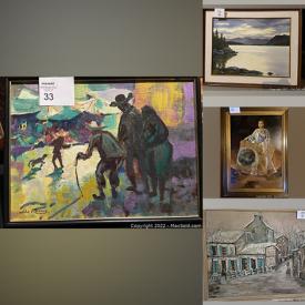 MaxSold Auction: This online auction features Myron Angus painting, Isaac Bignell lithograph, Hope Gaskell watercolours, Joyce Burkholder painting, Robert Anderson watercolour, art prints, etchings, watercolours, oil paintings and much more!