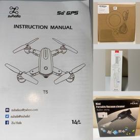 MaxSold Auction: This online auction features a Zuhafa GPS drone, power banks, lights, smart keyboard cases, Cisco adapter, keyboards, headphones, Compex muscle stimulator, rechargeable hand warmer, solar lights, smartphone tripod, hygrometer, portable vacuum cleaner, Nadamoo barcode scanner, bluetooth music receiver and much more!