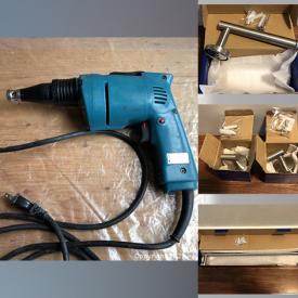 MaxSold Auction: This auction features collection of stainless steel tower bars and hooks, electric drywall screw driver, jig saw, garden sprinkler and much more!