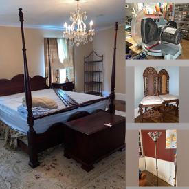 MaxSold Auction: This online auction features an Ethan Allen dresser, patio table & chairs, wooden hope chest, entertainment cabinet, fireplace accessories, Lenox china, Waterford Crystal, Barware, glassware, piano, oil paintings, work lamps, bike travel cases, power cordless tools and much more!