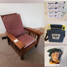 MaxSold Auction: This online auction features NIB door locks & shower heads, costume jewelry, Toby mug, Morris style chair, Harmony Kingdom collectibles, new beauty products, new earbuds, area rug, DVDs, games, new light fixtures, sports memorabilia and much more!!