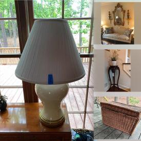 MaxSold Auction: This online auction features Plant Stand, Sea Salt Lamp, Wine Rack, Basket Trunk, Wing Back Chair, Mirror, Cabinet, Kenwood Stereo, Antique Rocking Chair, Patio Table & Chairs and much more!