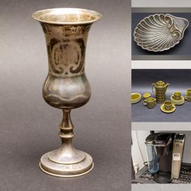 MaxSold Auction: This online auction feature Limoges & Bavaria Schumann Arzberg Chinaware, Assorted Silver Plated Serving ware, Signed Pottery Pieces, Bookshelf Speakers, Framed Signed Paintings and much more!