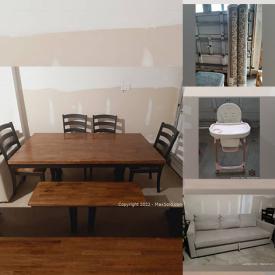 MaxSold Auction: This online auction features sofabed, dining table, kid bed, portable ac unit area rug, toddler bike and much more!