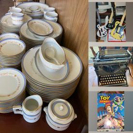 MaxSold Auction: This online auction features DVDs, VHS tapes, books, Discs, electronics, coats, printers, china sets, games, type writer, Christmas decors, cameras, office supplies, clothes dryer, kitchen items, kitchen electric appliances, coins, coffee table, figurines, ice machines, toys and much more!