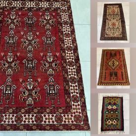 MaxSold Auction: This online auction features silk Middle East runner, Persian runner, Iranian handmade runner, small oriental rug, 1970’s Tribal Oriental runner and so much more!!!