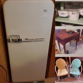 MaxSold Auction: This online auction features furniture such as tables, metal chairs and more, kitchenware, small kitchen appliances, vintage toys, rugs, decor, gardening supplies, camping supplies, sleds, crafting supplies, Corningware, tools, hardware and much more!